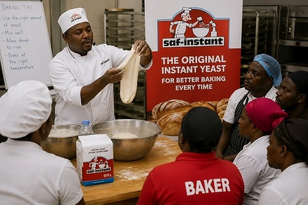 Live baking demonstrations translated product benefits into practical proof for bakers and shoppers.